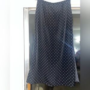 Elegant Black Polka Dot Skirt